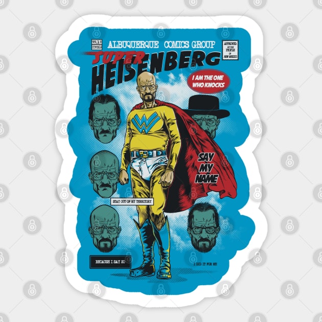 Super Heisenberg Sticker by RicoMambo